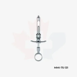 Self-Aspirating Dental Syringe with Serrated Finger Rest